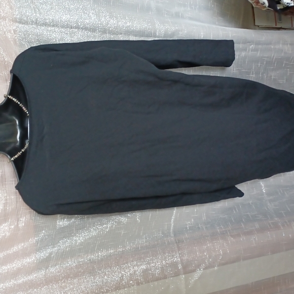 Dead Bury Dead Size M T-shirt Dress, Black, "Normal Person", 37" long, 20" chest - Picture 3 of 5